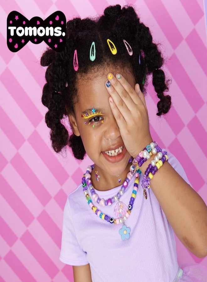 تومونس مجموعة صنع أساور الخرز للأطفال، مجموعة صنع المجوهرات هدايا للأطفال من 6 إلى 12 سنة، هدية عيد ميلاد، ألعاب للبنات من سن 6 إلى 10 سنوات - Image 5